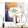 thumbnail image 3 of Designart "composition Impressions V" Abstract Collages Square Mirror For Wall Decor - Large Yellow Square Printed Wall Mirror Art - Square Transitional Mirror - Wall Mounted Square Large Mirror, 3 of 5