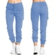 thumbnail image 2 of Pantalones cargo casuales para mujer, pantalones sueltos con cordón elástico de cintura media y bolsillo lateral, 2 of 6