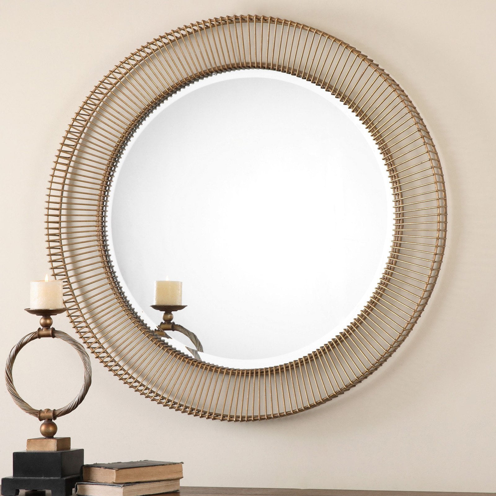 Uttermost Bricius Round Metal Mirror 40 Diam In Com