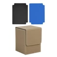 thumbnail image 3 of DYNWAVECA Trading Card Deck Box Game Card Case for Baseball Card TCG Collectible Cards Sand Color, 3 of 10