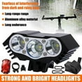 thumbnail image 3 of 90000LM Super Bright LED Bike Light Bicycle Torch Front Rear Lamp Rechargeable, 3 of 5