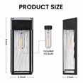 thumbnail image 5 of FKHouse 2 Pack Black Solar Outdoor Black Wall Light with LED Bulb, Dusk to Dawn & Waterproof for Patio, Garden, 5 of 8
