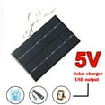 thumbnail image 5 of 2W 5V Solar Panel USB Battery Charger Outdoor Portable for Laptop Bank Waterproof Polysilicon Solar Charger, 5 of 5