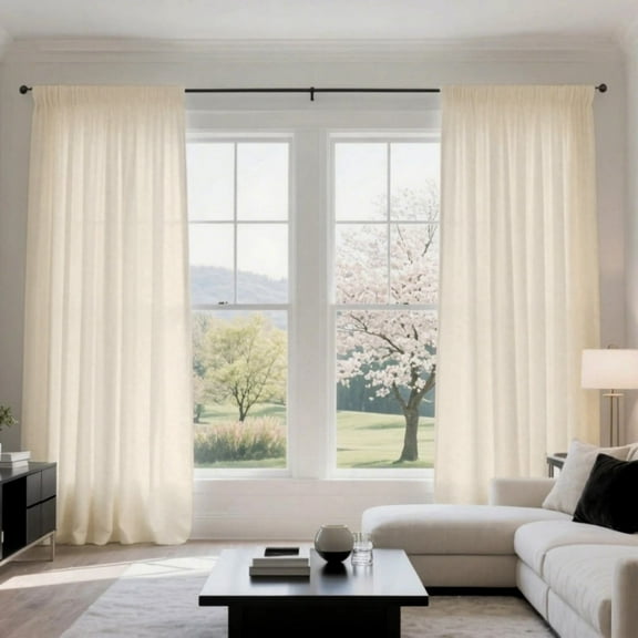 Ivory White 52 X 63 Velvet Curtains for Bedroom & Living Room, Thermal Insulated Light Filtering Drapes, Noise Reducing Rod Pocket Window Treatments, 2 Panels