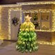thumbnail image 1 of Inflable de globo de árbol de Navidad | Decoración estereoscópica mate brillante | Marrón Verde 98x54cm | Accesorio fotográfico para centros comerciales, tiendas, eventos | Plástico duradero |, 1 of 7