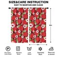 thumbnail image 2 of Blackout Kids Curtains,Red Strawberry Plants Fruit Childrens Insulated Curtains Set Of 2,Bedroom Essentials,Toddler Room Decor 42x84in(106x213cm), 2 of 4