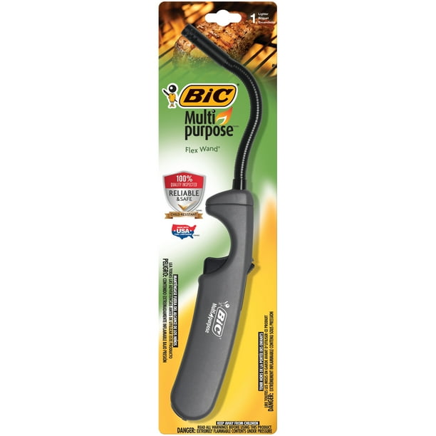 Bic Multi Purpose Lighter Flex Wand Edition 1 Count Colors May Vary Walmart Com Walmart Com