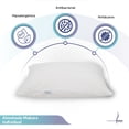 thumbnail image 4 of Almohada Makura Memory Foam Individual Color Blanco 48 X 35 X 15 cm, 4 of 6