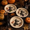 thumbnail image 6 of SLYNSHome 16Pcs 9 inch Witch Disposable Tableware Paper Plates Vintage Printed Table Supplies For Halloween Dinner Holiday Party Tabletop Decor, 6 of 6