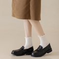 thumbnail image 5 of Mcool Mary Womens Crew Socks Ruffle Casual Cotton Frilly Breathable Cute Knit Lettuce Trim Dress Ankle Socks 6 Pairs, 5 of 9