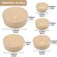 thumbnail image 2 of Kraft Paper Boxes, 5 Pcs 5 Assorted Size Round Mini Nested Boxes with Lids,Large to Small Stackable Gift Boxes for Wedding Birthday Perfume Jewelry DIY, 2 of 6
