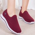 thumbnail image 2 of kamemir Walking Shoes Women's Hands Free Slip-ins Go Walk Sneaker(X-Red,8.5), 2 of 2