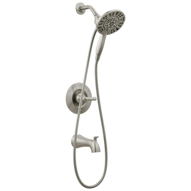 Delta Faucet Arvo 14 Series Single-Handle Tub and Shower Trim Kit, Shower Faucet with 4-Spray In2ition 2-in-1 Dual Hand