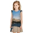 thumbnail image 1 of Fotbe Lighthouse Vestido de Dormir para Niñas de 3 a 10 Años, Mangas Cortas, Estilo Princesa, Pijama Camisón con Mangas Voladas-Medium, 1 of 6