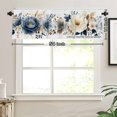 thumbnail image 3 of Rod Pocket Polyester kitchen Curtain Valances for Windows Floral Design For Indoor Living Room Bedroom Kitchen Decoration 54x18 inch, 3 of 5