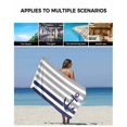 thumbnail image 5 of Anchor Gray Towel Set of 3, Soft Microfiber Bath Towels, Hand Towel, Washcloths, Modern Navy Blue White Striped Nautical Quick-Dry Absorbent Towels for Bathroom Kitchen Hotel Beach Gym Spa, 5 of 7