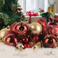 thumbnail image 6 of PayUSD Christmas Balls Ornaments for Christmas Decorations 44 pcs Xmas Christmas Tree Shatterproof Ornaments Set for Holiday Wedding Party Decoration (1.18"-2.36", Wine Red & Rose Gold), 6 of 9