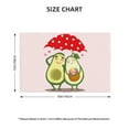 thumbnail image 2 of Placemats Set of 4 / 6, Avocado Lovers Wearing Umbrella Placemats for Dining Table Indoor/Outdoors Heat Resistant Washable Placemats 18" x 12", 2 of 8