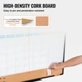 thumbnail image 4 of VEVOR 36"x 24" Monthly Calendar Whiteboard & Cork Board Combo with Aluminum Frame – 2-in-1 Magnetic Dry Erase Bulletin Board for Wall Mount – Ideal for School, Home, Office, 4 of 9