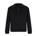 thumbnail image 5 of Jinhomg Men's Quarter Zip Up Pullover Lightweight Mock Neck Golf Sweater Slim Fit Long Sleeve Fleece Sweatshirt Classic Tops, 5 of 7