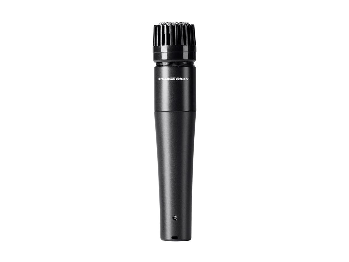 Monoprice Performance Dynamic Instrument Microphone with Clip and Bag, Unidirectional Cardioid Pickup Pattern, For Guitars Amps, Drums, or Horns