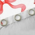 thumbnail image 4 of jejeloiu Ribbon Bowknot Print Curtains Pack of 2 (42x84 Each),Red White Checkered Curtains Blackout For Kids, 4 of 6