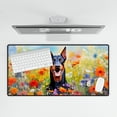 thumbnail image 4 of Welcome Spring Summer Doberman Pinscher Portrait Flower Blue Sky Desk Mat Full Keyboard Mouse Pad Doberman Dog Lover Gifts Large Mousepad - 12001, 4 of 5