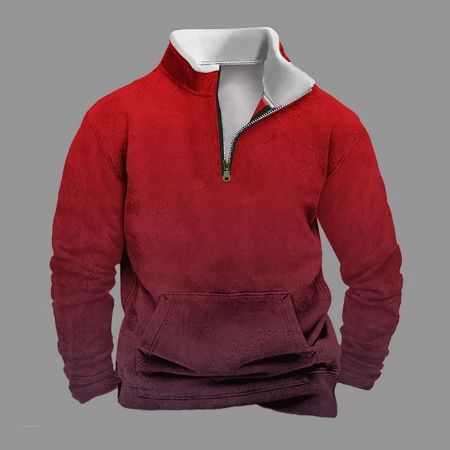 Sudadera sin capucha para hombre, informal, a la moda, con cuello alto, estampado de calaveras, cremallera, jersey de manga larga, blusa de poliéster para hombre
