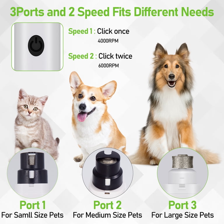 YOLETO Dog Nail Grinder with LED, Rechargeable photo 2