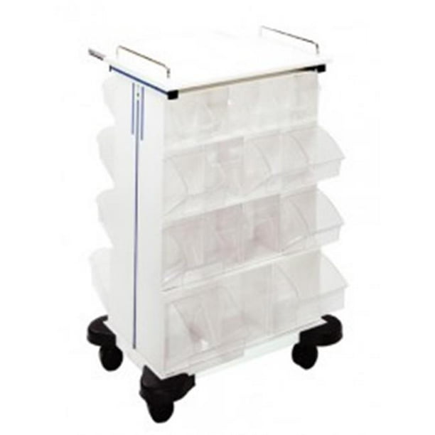 Quantum Storage TBC32WT Clear Clear Tip Out Bin Tilt Compartment