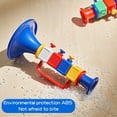 thumbnail image 4 of LEEYNEER Kids Trumpet Toy Toddlers Boys Girls Plastic Colorful Trumpet Classical Music Learning Beginner Early Education Portable Musical Instruments Toy, 4 of 8