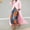 Pink, variant on Womens Solid Color Cotton Blend Lapel Collar Long Open Front Shirt Duster Long Sleeve Oversized Maxi Length Casual Cardigan Tunic Top Red XL(XL)