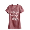 thumbnail image 1 of Thread Tank Only Cats Can Judge Me Women's Fashion Relaxed Crewneck T-Shirt Tee Heather Rouge Medium, 1 of 1