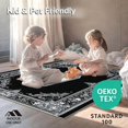thumbnail image 4 of ODIKA 4'x6' Machine Washable Non-Slip Area Rug, Hauntingly Beautiful Gothic High Traffic Rug, Black, 26507, 4 of 7
