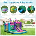thumbnail image 3 of Aimee Lii 6-in-1 Kids Blow up Castle with Slide and Jumping Area and Ball Pit Pools without Blower, Kids Bounce House for 3-10, 3 of 8
