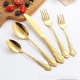 thumbnail image 3 of 10-piece set Stainless Steel Flatware Set, Vintage Embossed Silverware Cutlery Set for Home Kitchen & Formal Dining, 3 of 6