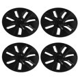 thumbnail image 4 of Qiilu Hubcap Wheel Covers 4pcs 19in Wheel Hub  Matte Black Sporty Design Replacement For  Model Y 2020-2022, 4 of 8