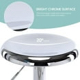 thumbnail image 4 of Brage Living Adjustable Bar Stools Set of 2, Swivel Round Metal Airlift Barstools, Backless Counter Height Bar Chairs for Kitchen Dining Room Pub Cafe (Chrome), 4 of 9