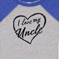 thumbnail image 4 of Inktastic I Love My Uncle in Black Chalk Heart Boys or Girls Baby Bodysuit, 4 of 5