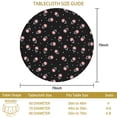 thumbnail image 3 of Pioneer Flower Floral Print Pattern Round Tablecloth 60 X 60 Inch, Wrinkle Resistant Wipeable Table Cloth for Kitchen Dining Picnic Patio Party, 3 of 6