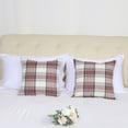 thumbnail image 3 of REGALWOVEN 2 Pack Buffalo Check Plaid Throw Pillowcases 18"x18" Cotton Linen Cushion Covers 6#, 3 of 8