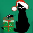thumbnail image 3 of CafePress - Santa Cat &Amp; Mouse Dark T Shirt - Men's Classic Graphic Cotton T-Shirt, 3 of 4