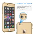 thumbnail image 3 of Apple iPhone 6 Plus / iPhone 6S Plus Cell Phone Cases, Full Body Coverage Protection Hard Slim With Tempered Glass Screen Protector Skin Case Cover For iPhone 6 Plus / 6S Plus, 3 of 4