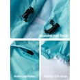 thumbnail image 3 of SaphiRose Rain Jacket Women Waterproof Raincoat Packable Hooded Windbreaker, 3 of 7
