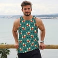 thumbnail image 6 of KLL Cartoon Poodle Dog Print Men's Muscle Gym Workout Stringer Tank Tops Bodybuilding Fitness T-Shirts Tank Tops Men-4X-Large, 6 of 7