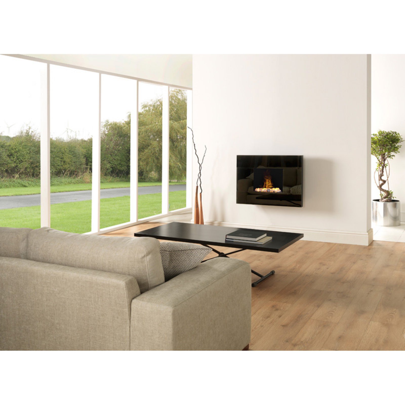 Dimplex Tate Opti-Myst Wall Mount Electric Fireplace ...