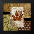 thumbnail image 2 of Marcon, Michael 15x15 Black Modern Framed Museum Art Print Titled - Contemporary Leaf II, 2 of 5