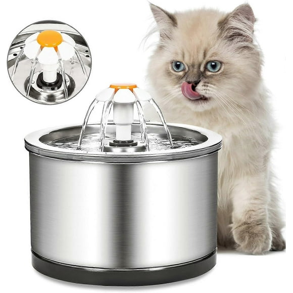 Cat Fountain, 2.5L Tier 4 Silent Cat Fountain, Cat Fountain with LED Lights