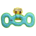thumbnail image 6 of DuraForce 3WayTug Tiger Blue-Green, 2-Pack, Durable Woven Mesh Fiber Squeaky Dog Toy, 6 of 10