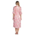 thumbnail image 3 of Casual Nights Women's Satin 2 Piece Robe and Nightgown Set, 3 of 5